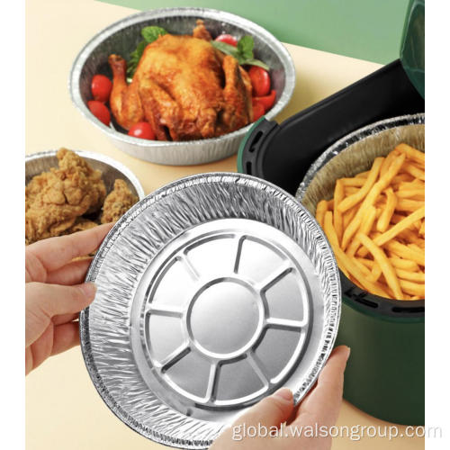 Round Foil Container Silver Round Aluminium Foil Container for Baking Cake,BBQ Factory